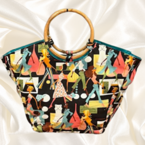Neiman Marcus Cloth Colorful Bag Handbag Purse