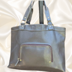 Chocolate Genuine Leather Tote Purse Handbag