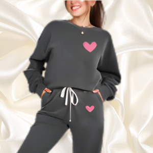 Top Lounge Gray with Heart