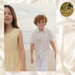 Shirt Linen Cotton Sunlit Stripes Boy