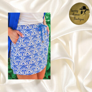 Skorts Blue Palm Trees