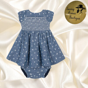 Dress 2 piece Girl Cotton Linen Chambray
