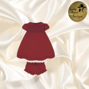 Dress 2 piece Girl Organic Cotton Red Gingham