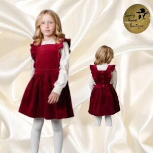 Dress Holiday Girl Jumper Red Organic Cotton